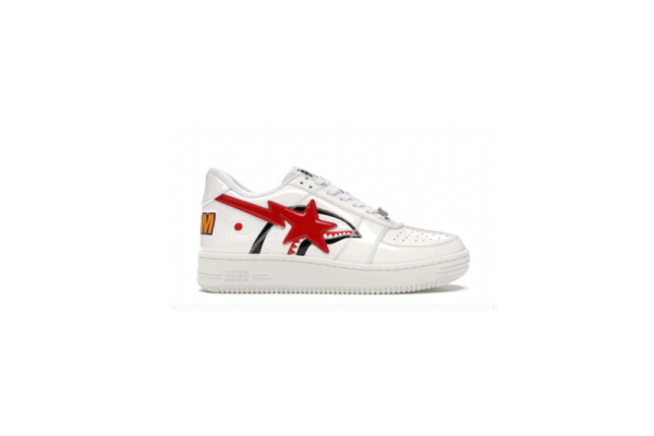 A Bathing Ape Bape Sta Low Shark White