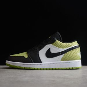 Jordan 1 Low Snakeskin Vivid Green (W) DX4446-301