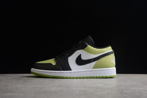 Jordan 1 Low Snakeskin Vivid Green (W) DX4446-301