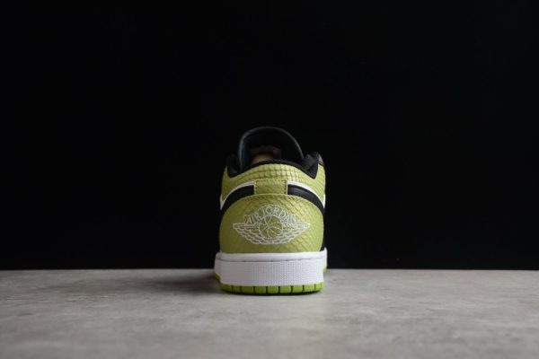 Jordan 1 Low Snakeskin Vivid Green (W) DX4446-301 - Image 5