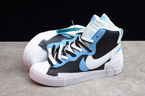 Nike Blazer Mid sacai White Black Legend Blue BV0072-001 - Image 4