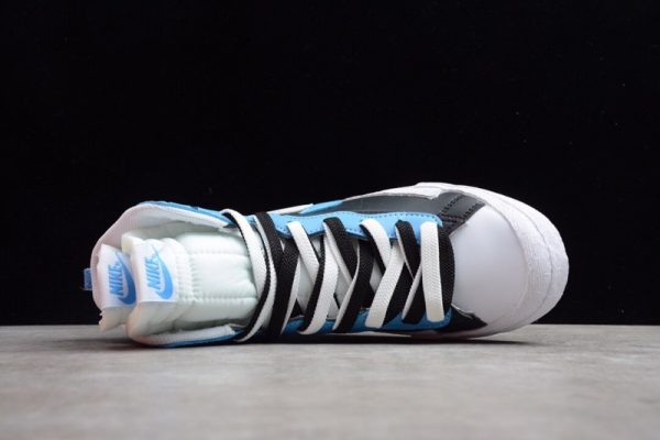Nike Blazer Mid sacai White Black Legend Blue BV0072-001 - Image 5