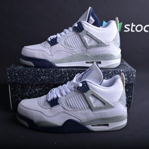Jordan 4 Retro White Midnight Navy(SP Batch) DH6927-140