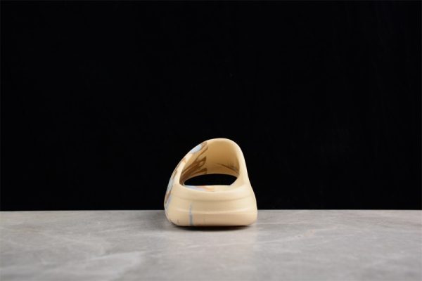 (Free Shipping)adidas Yeezy Slide Enflame Oil Painting White Yellow GW1932 - Image 4