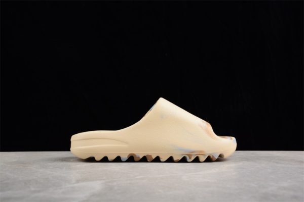 (Free Shipping)adidas Yeezy Slide Enflame Oil Painting White Yellow GW1932 - Image 5