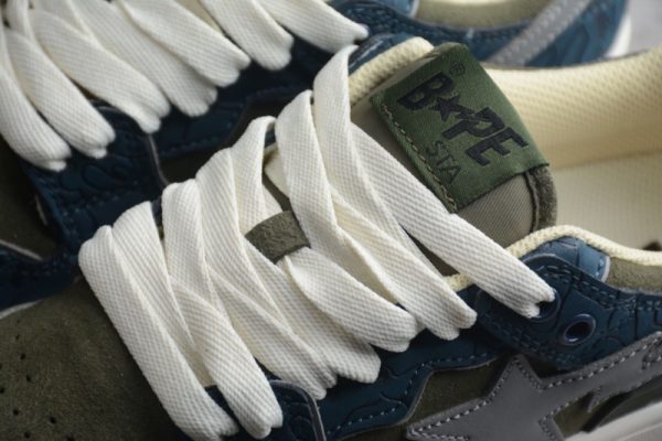 A Bathing Ape Bape SK8 Sta Army Green Dark Blue (SP batch)1H80-191-019 - Image 2
