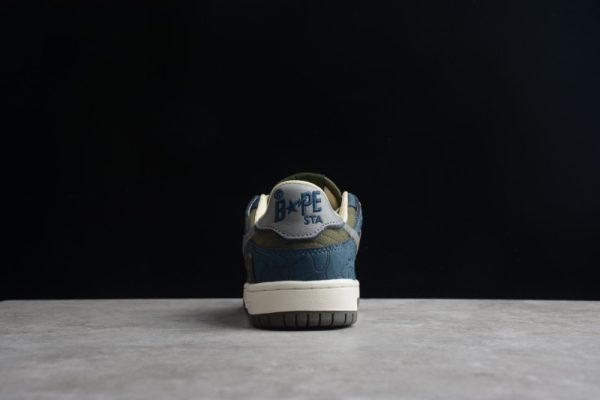 A Bathing Ape Bape SK8 Sta Army Green Dark Blue (SP batch)1H80-191-019 - Image 5