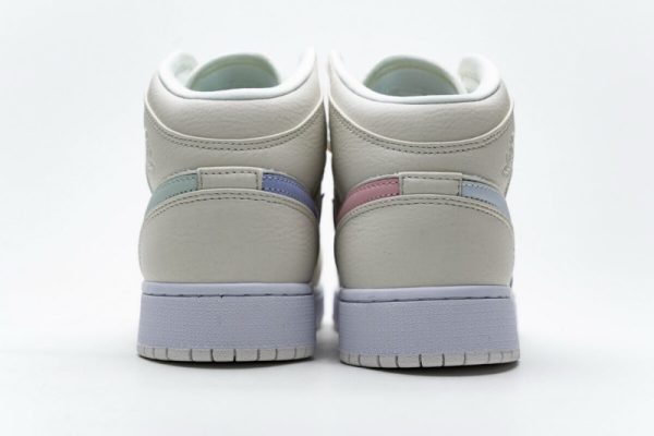 Jordan 1 Mid Multi-Color Swoosh Phantom (GS) 555112-035 - Image 2