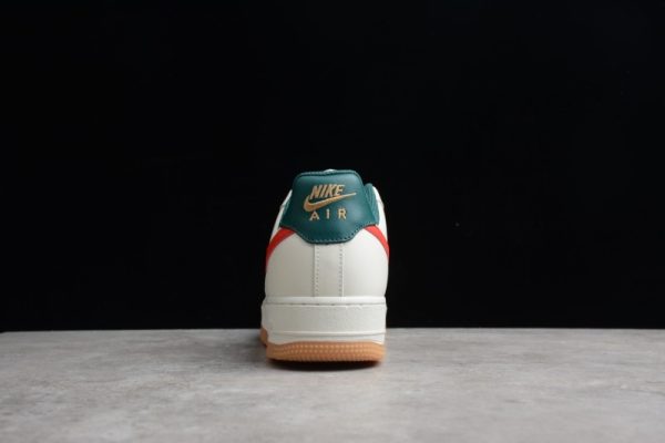 Nike Air Force 1 Low Id Cream Green Red AQ3778-991 - Image 5
