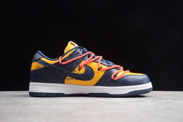 OFF WHITE X Nike Dunk SB Low White Michigan (SP Batch) CT0856-700 - Image 5