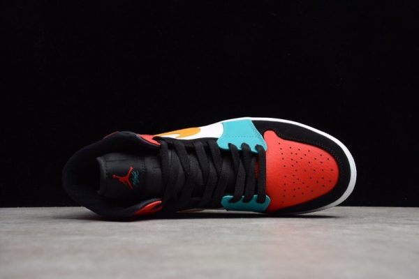 Jordan 1 Mid Bred Multi-Color  554724-125 - Image 3