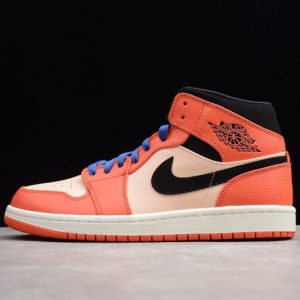 Jordan 1 Mid Team Orange Black 852542-800
