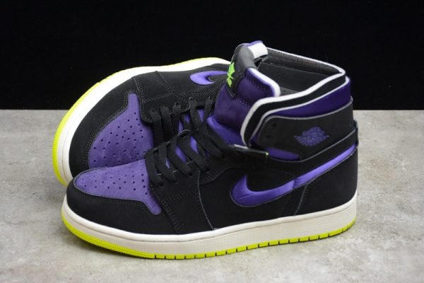 Jordan 1 High Zoom Air CMFT Black Court Purple Lemon Venom (W) CT0979-001 - Image 2