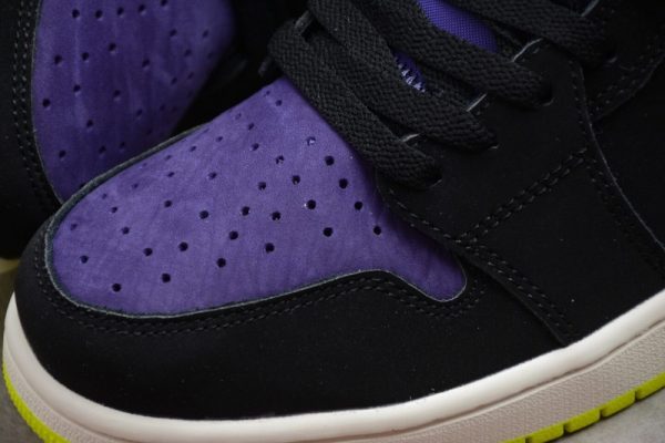 Jordan 1 High Zoom Air CMFT Black Court Purple Lemon Venom (W) CT0979-001 - Image 3