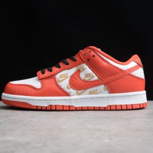 Supreme x Nike SB Dunk Low White Black Orange DH3228-161