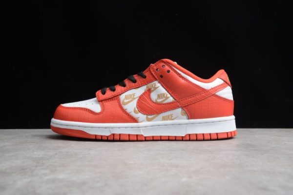 Supreme x Nike SB Dunk Low White Black Orange DH3228-161