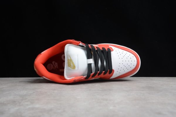 Supreme x Nike SB Dunk Low White Black Orange DH3228-161 - Image 4