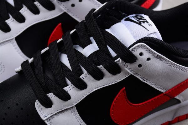 Nike Dunk Low Retro White Black University Red FD9762-061 - Image 2