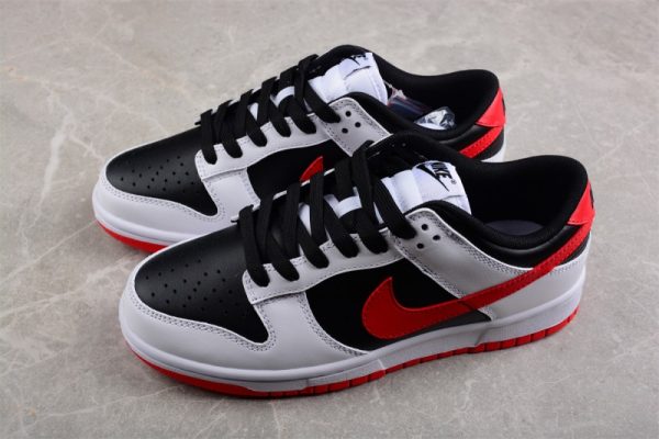 Nike Dunk Low Retro White Black University Red FD9762-061 - Image 4