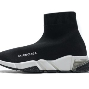Ba***ci*ga Speed Clear Sole Sneaker Black White