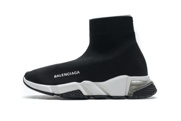 Ba***ci*ga Speed Clear Sole Sneaker Black White