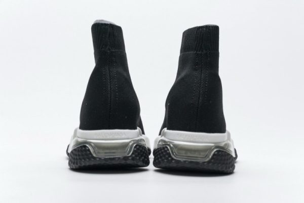 Ba***ci*ga Speed Clear Sole Sneaker Black White - Image 3