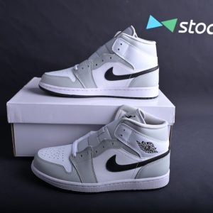 Nike Womens Air Jordan 1 Mid  Light Smoke Grey BQ6472-015
