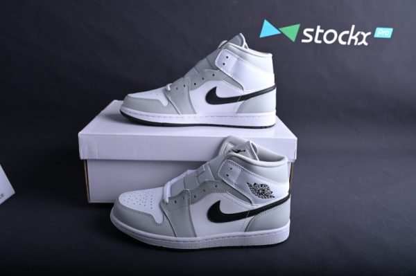 Nike Womens Air Jordan 1 Mid  Light Smoke Grey BQ6472-015
