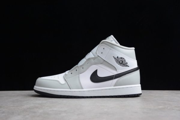 Nike Womens Air Jordan 1 Mid  Light Smoke Grey BQ6472-015 - Image 2