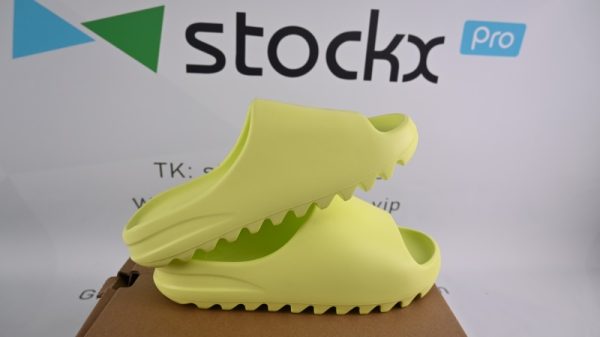 (Free Shipping)adidas Yeezy Slide Glow Green GX6138 - Image 5