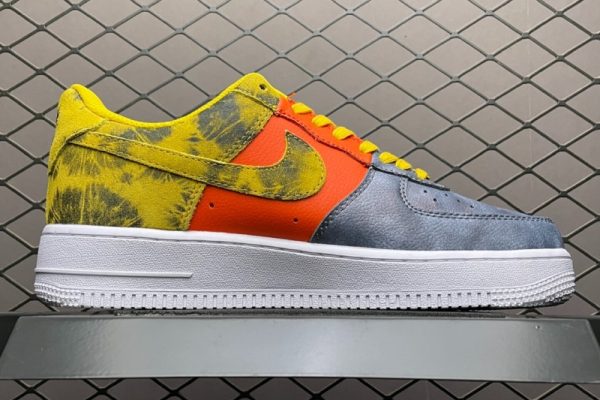 Nike Air Force 1 Low Tie Dye Dark Sulphur CZ0337-700 - Image 2