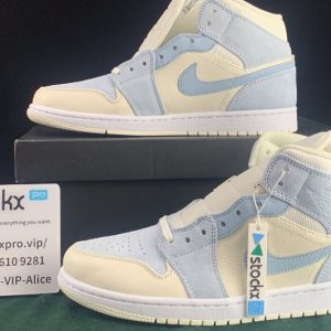 Jordan 1 Mid Mixed Textures Blue  DA4666-100