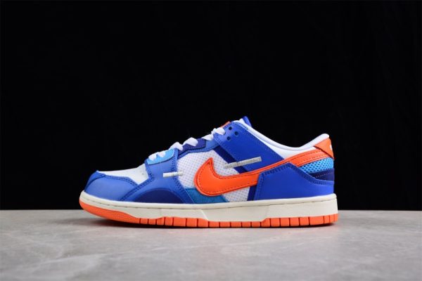 Nike Knicks Nike Dunk Low Scrap Blue/Orange/White DM0128-100