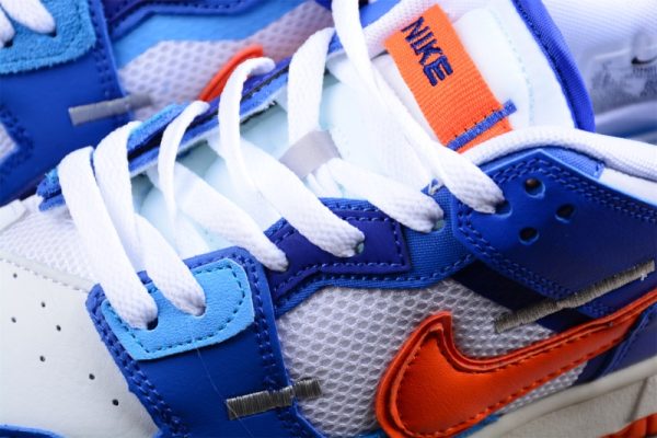 Nike Knicks Nike Dunk Low Scrap Blue/Orange/White DM0128-100 - Image 3