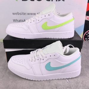 Jordan 1 Low White Multi-Color Swoosh CW7033-100