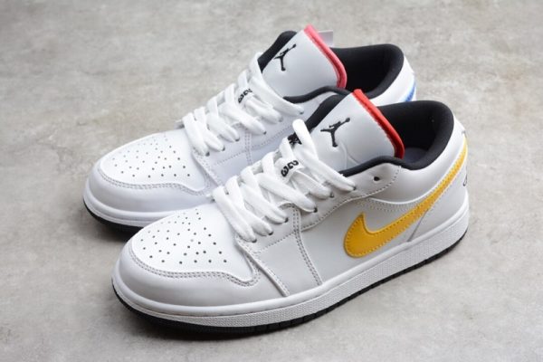 Jordan 1 Low White Multi-Color CW7009-100 - Image 4