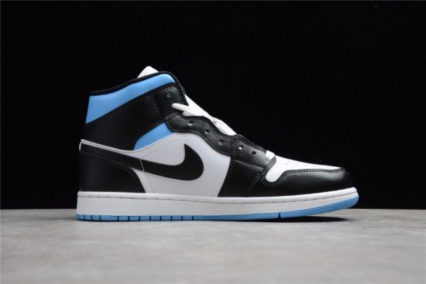 Jordan 1 Mid University Black White (W) BQ6472-102 - Image 3