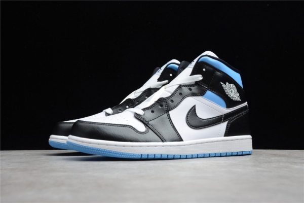 Jordan 1 Mid University Black White (W) BQ6472-102 - Image 5