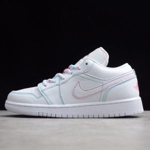 Jordan 1 Low White Green Pink (GS) 554723-101