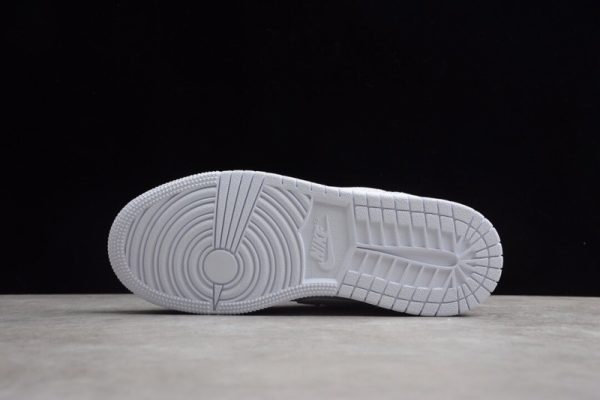 Jordan 1 Low White Green Pink (GS) 554723-101 - Image 3
