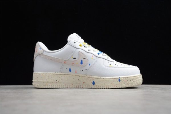 Nike Air Force 1 Low 07 LV8 Paint Splatter White CZ0339-100 - Image 3