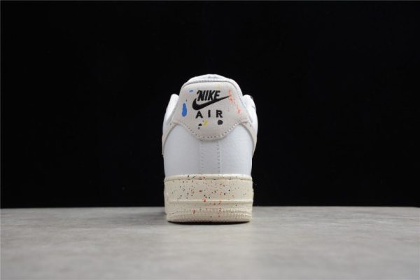 Nike Air Force 1 Low 07 LV8 Paint Splatter White CZ0339-100 - Image 4