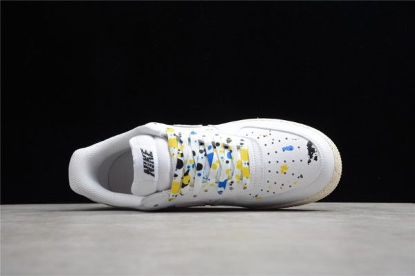 Nike Air Force 1 Low 07 LV8 Paint Splatter White CZ0339-100 - Image 5