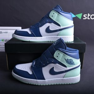 Jordan 1 Mid Mystic Navy Mint Foam (GS) 554725-413