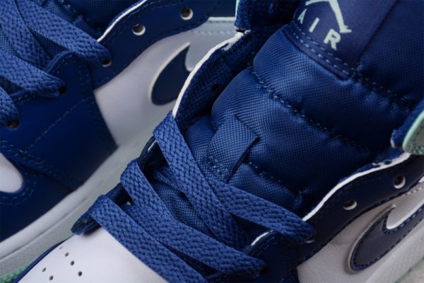 Jordan 1 Mid Mystic Navy Mint Foam (GS) 554725-413 - Image 3