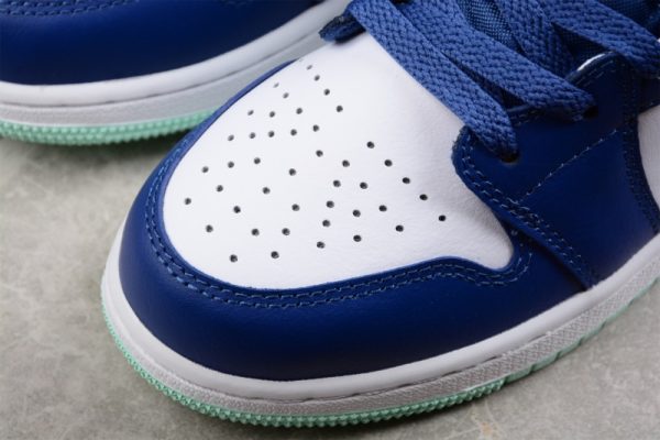 Jordan 1 Mid Mystic Navy Mint Foam (GS) 554725-413 - Image 4