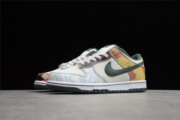 Nike Dunk Low SE Sail Multi-Camo DH0957-100 - Image 3