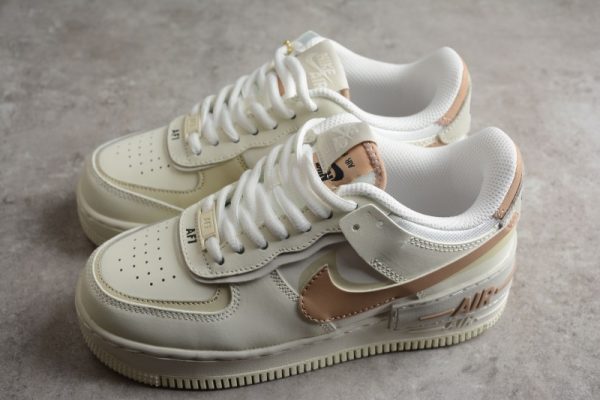 Nike Air Force 1 Low Shadow Sail Fossil Light Bone  CI0919-116 - Image 5