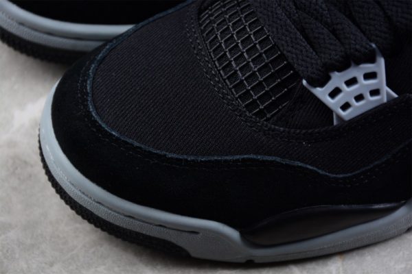 Air Jordan 4   Black Canvas  (Retail Batch) DH7138-006 - Image 4