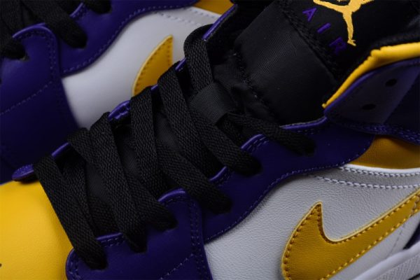 Jordan 1 Mid Lakers (2022) DQ8426-517 - Image 3